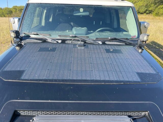 Toyota FJ hood solar