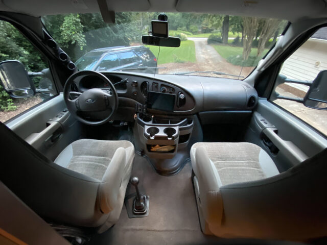 Ford E-450 cab interior 