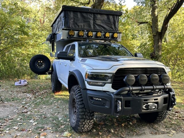 A Ram overland camper