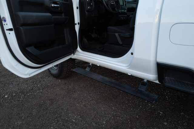 Overland ready GMC Sierra 3500 power steps