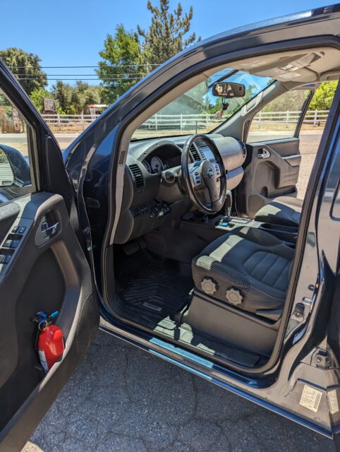 Nissan Frontier Pro4x cab interior 