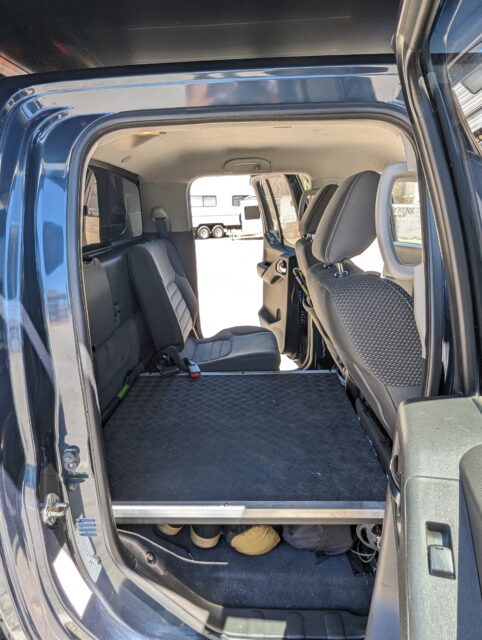 Frontier double cab rear seats