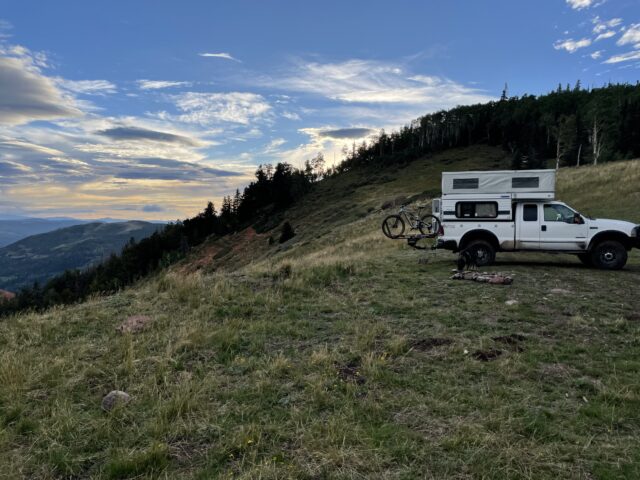 Camper in the backcountry