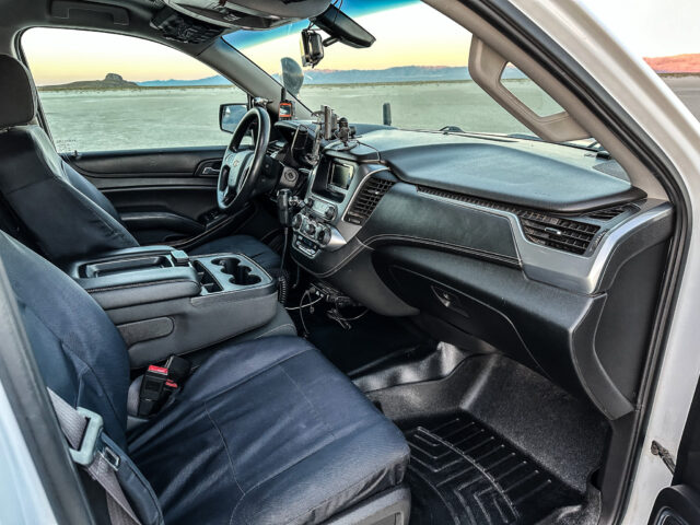 A Chevrolet Tahoe interior 