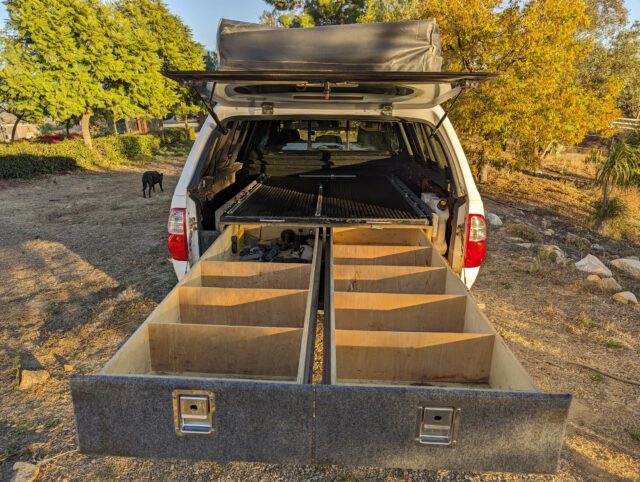 Toyota truck drawer system 