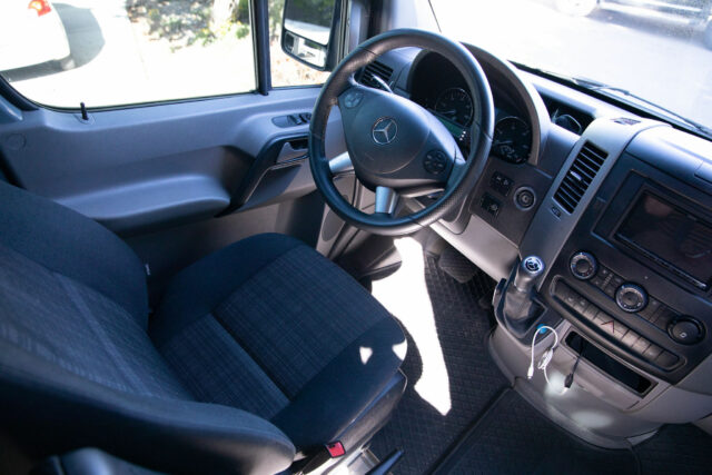 Mercedes cab interior