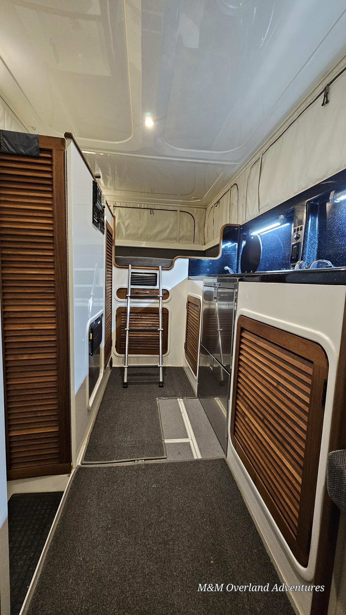 All-Terrain Warrior Mitsubishi Fuso camper interior 