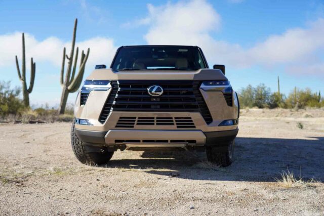 Lexus GX 550 Overtrail+ front grill, bumper, headlights