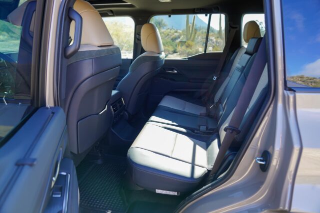 Lexus GX 550 Overtrail+ back seat