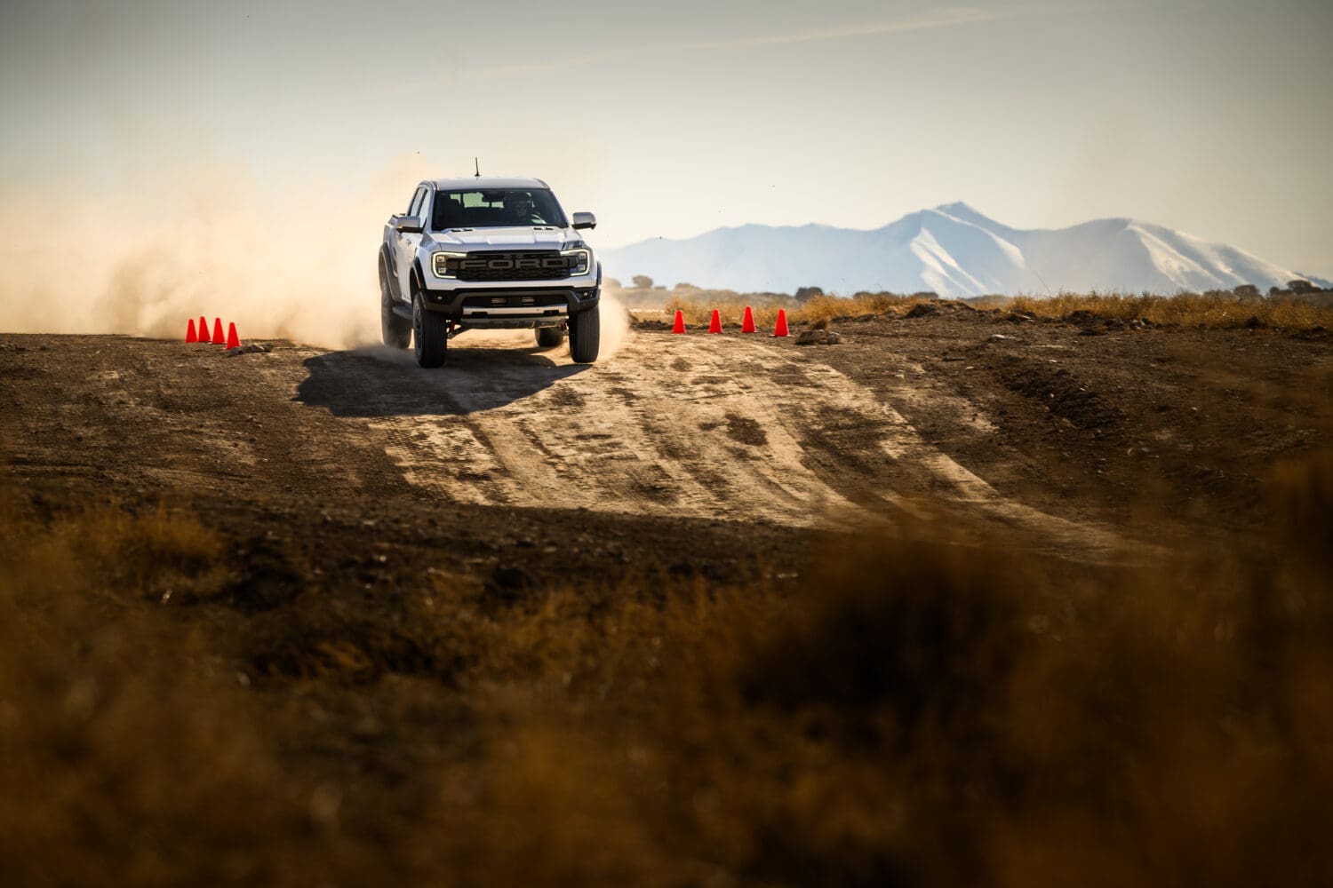 Ford Performance Racing School Raptors Sending It With the 2024 Ranger Raptor at Ford's Assault School