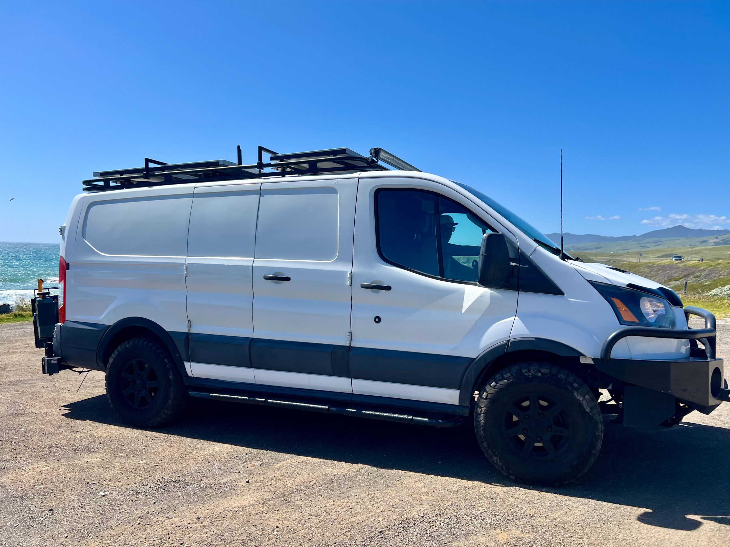 Transit overland camper