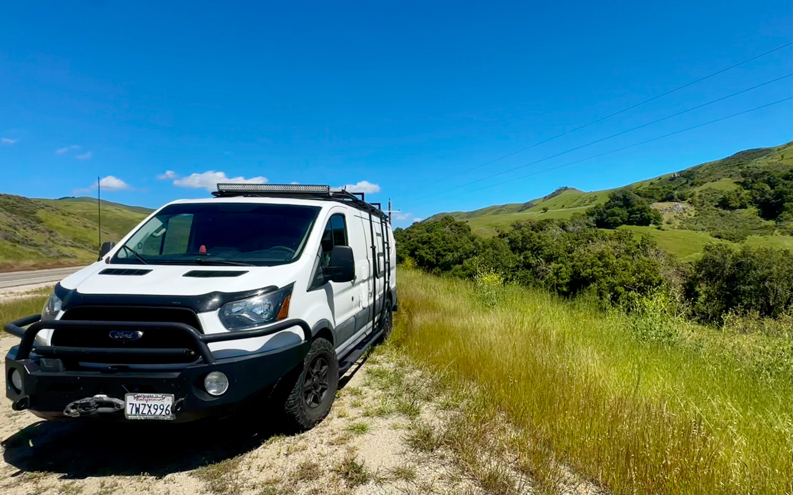 Transit overland camper