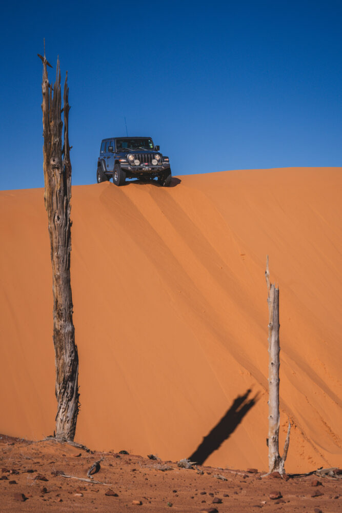 Driving in sand and the dunes