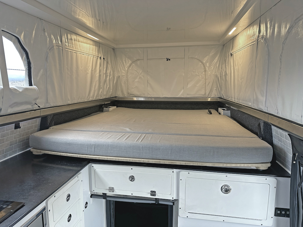 Expedition truck camper interior 