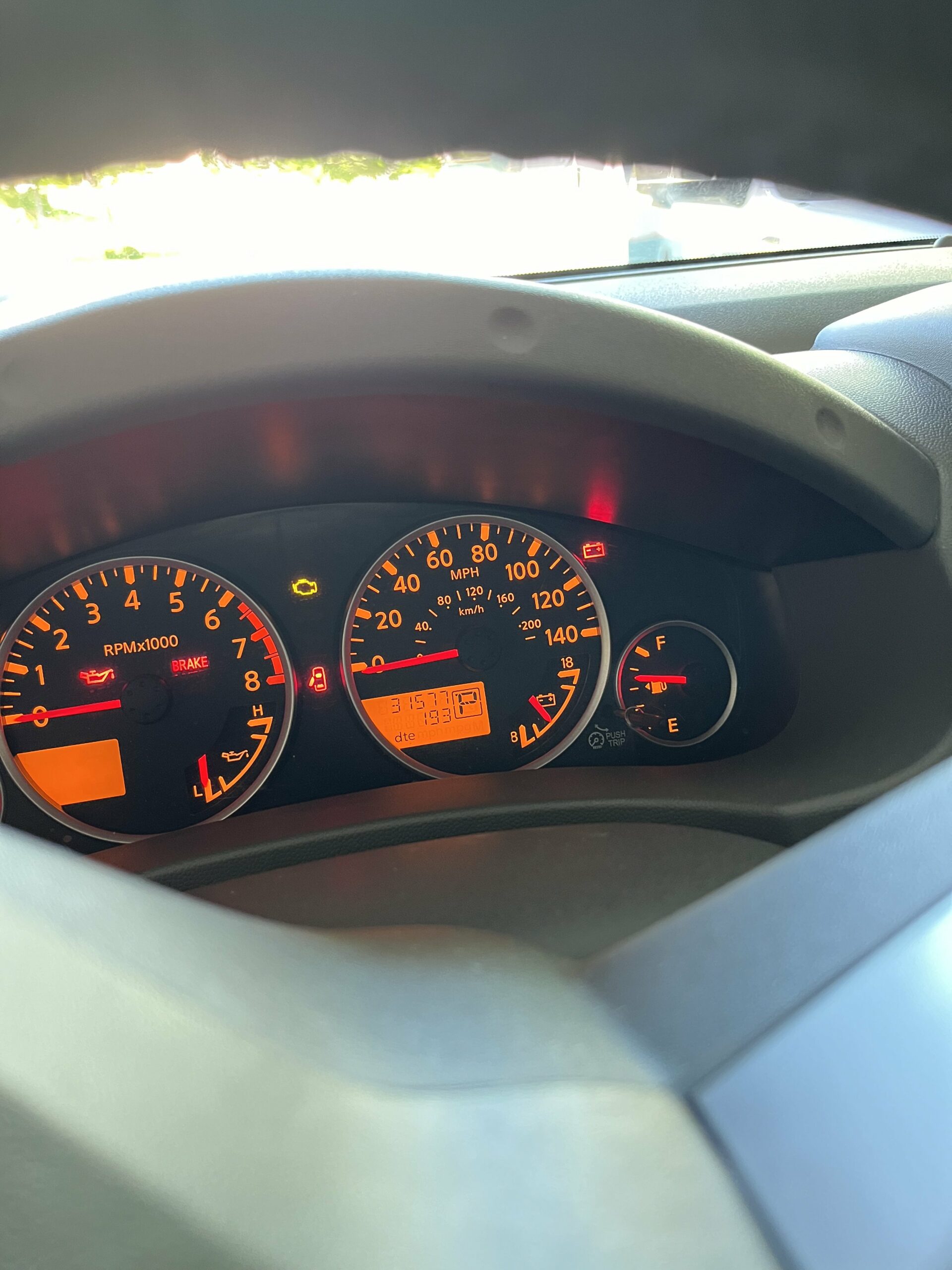 Nissan Frontier instrument cluster