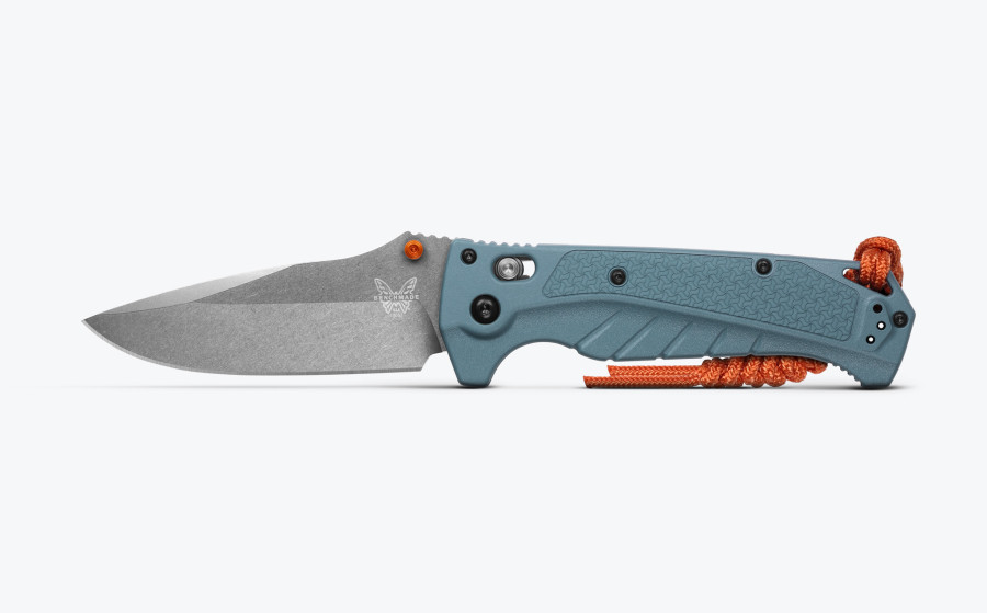 Benchmade Adira Depth Blue Grivory Drop-Point.