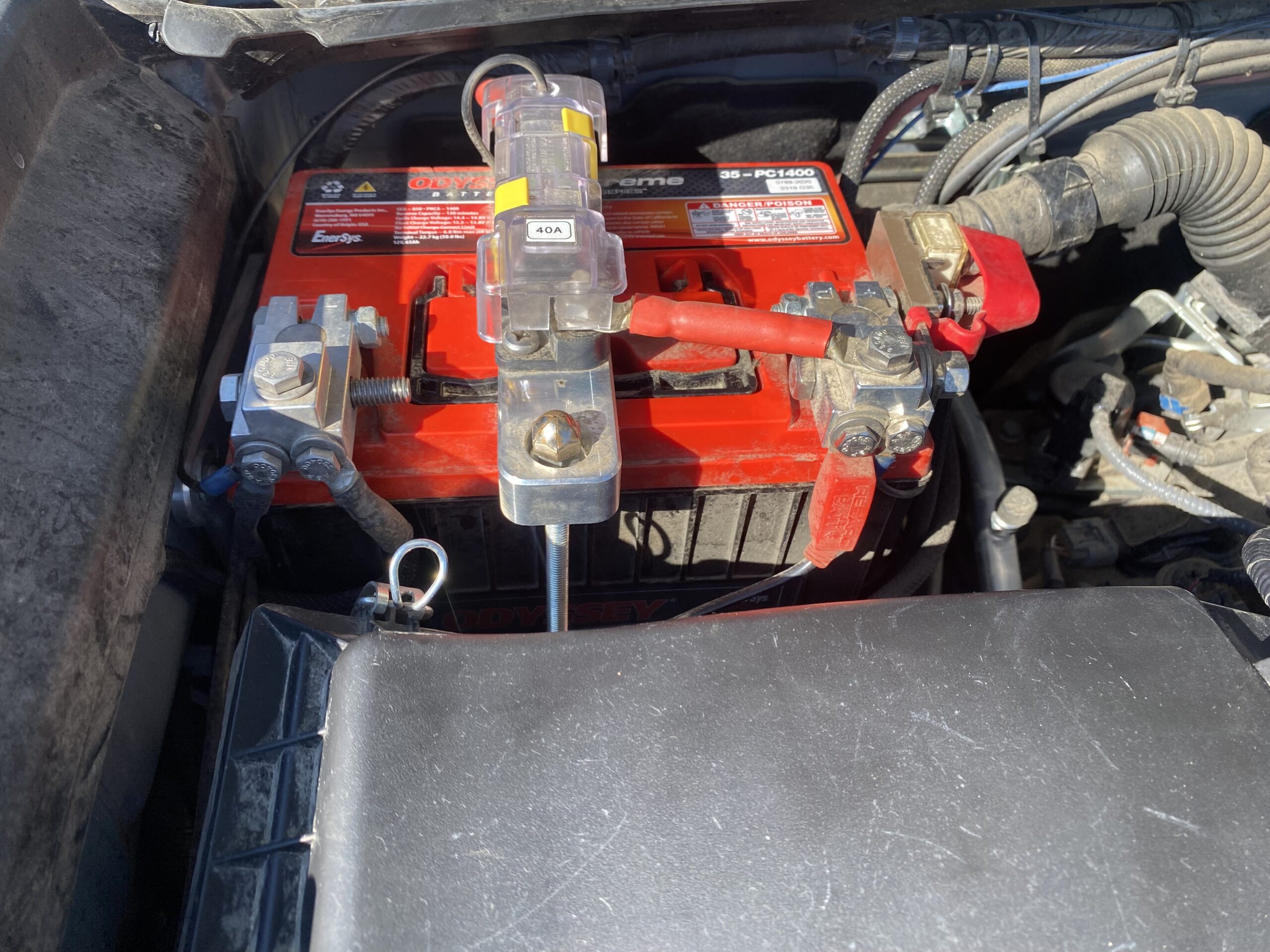 Toyota Tacoma battery system 