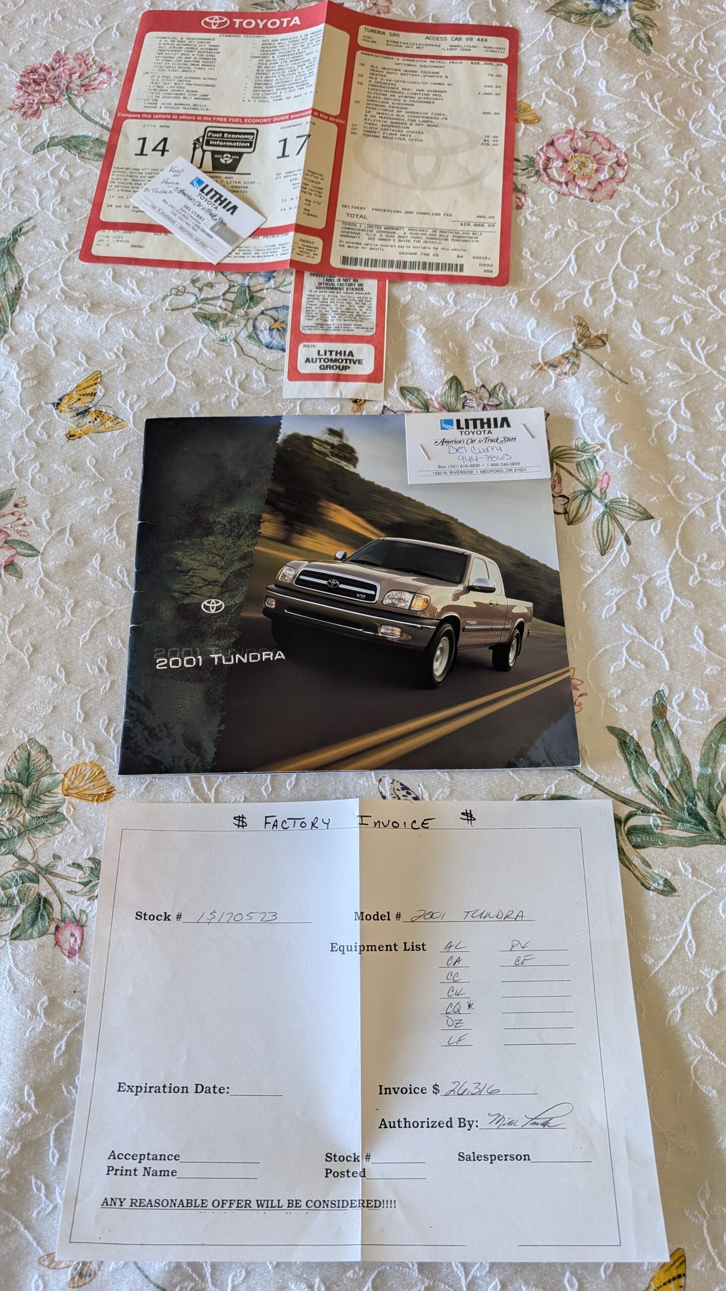 First Gen tundra papers 