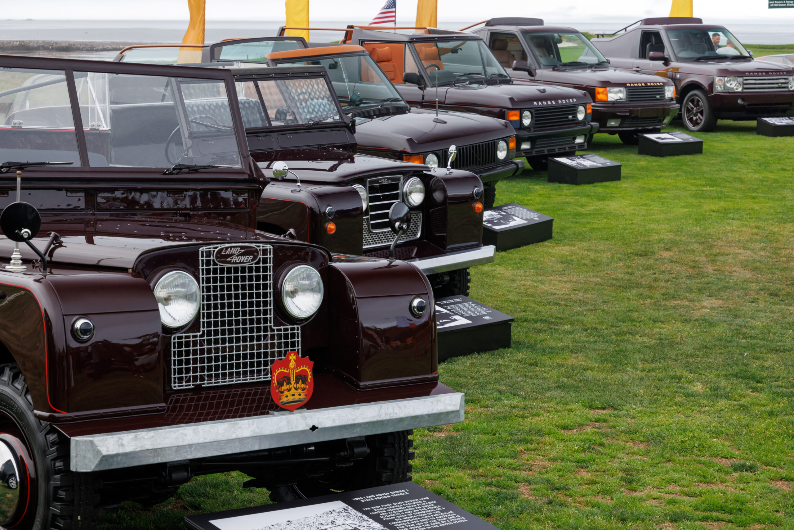 Queen Elizabeth II Land Rovers