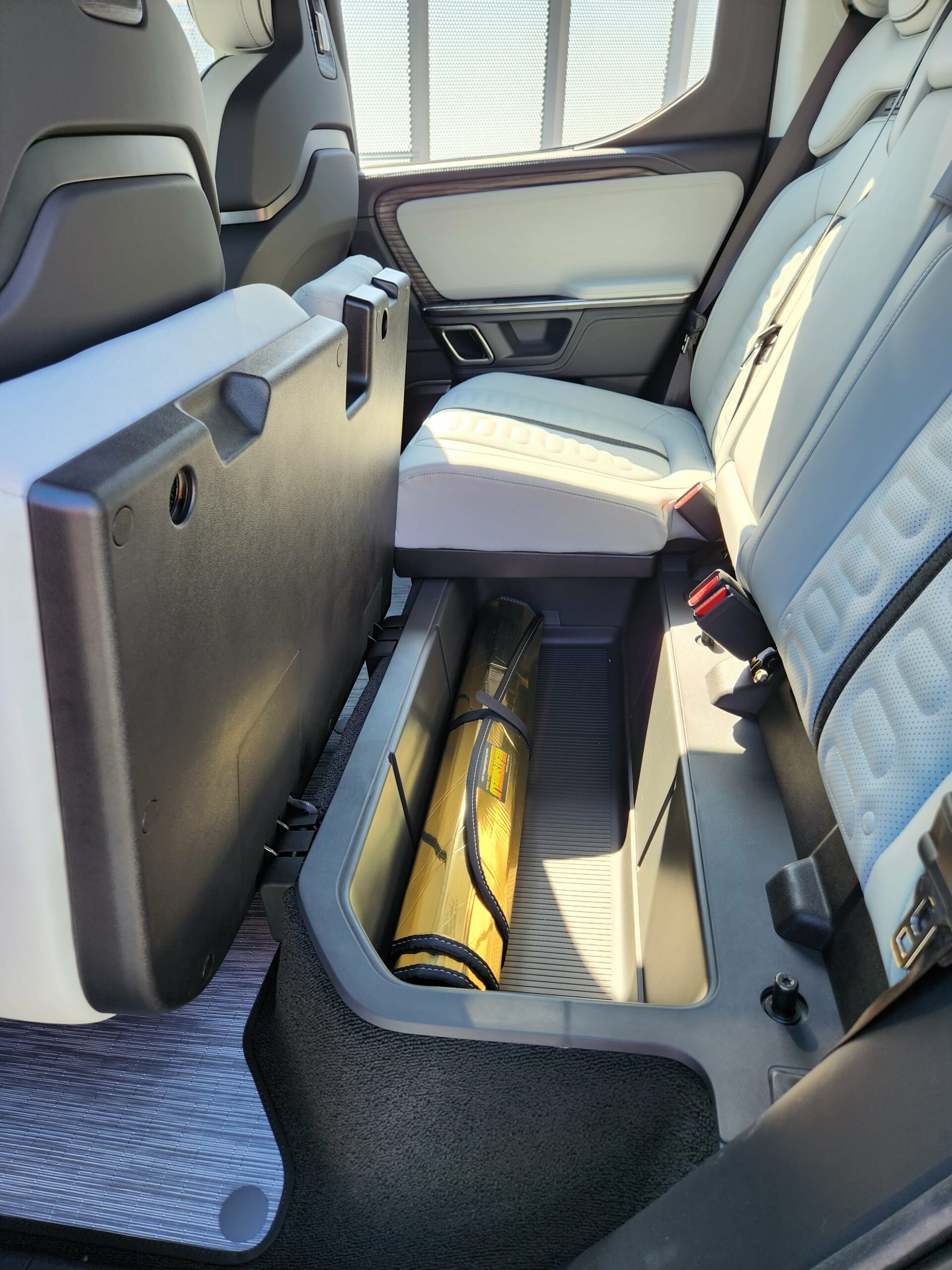 Rivian interior storage