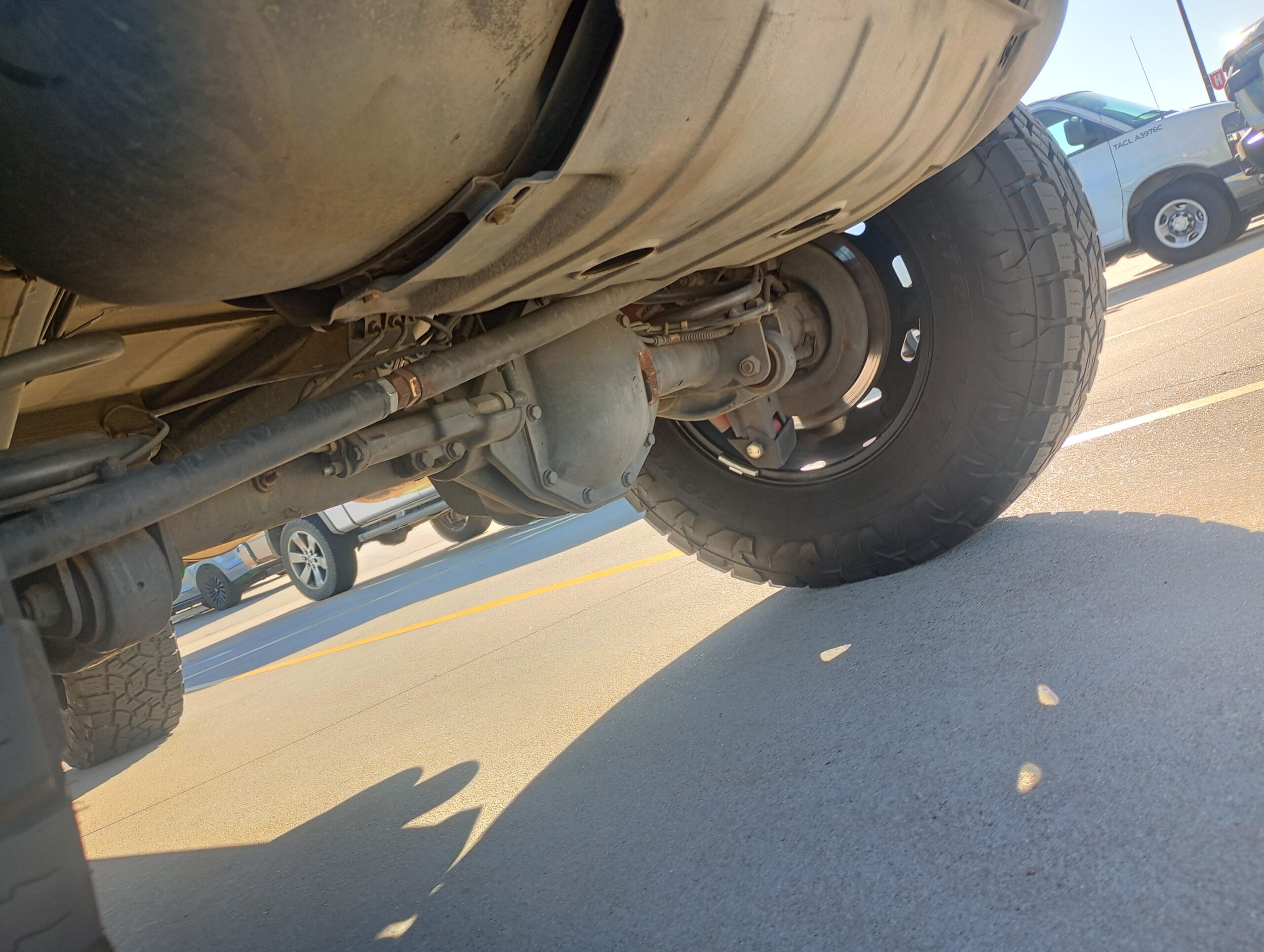 Mercedes G Wagen underside 