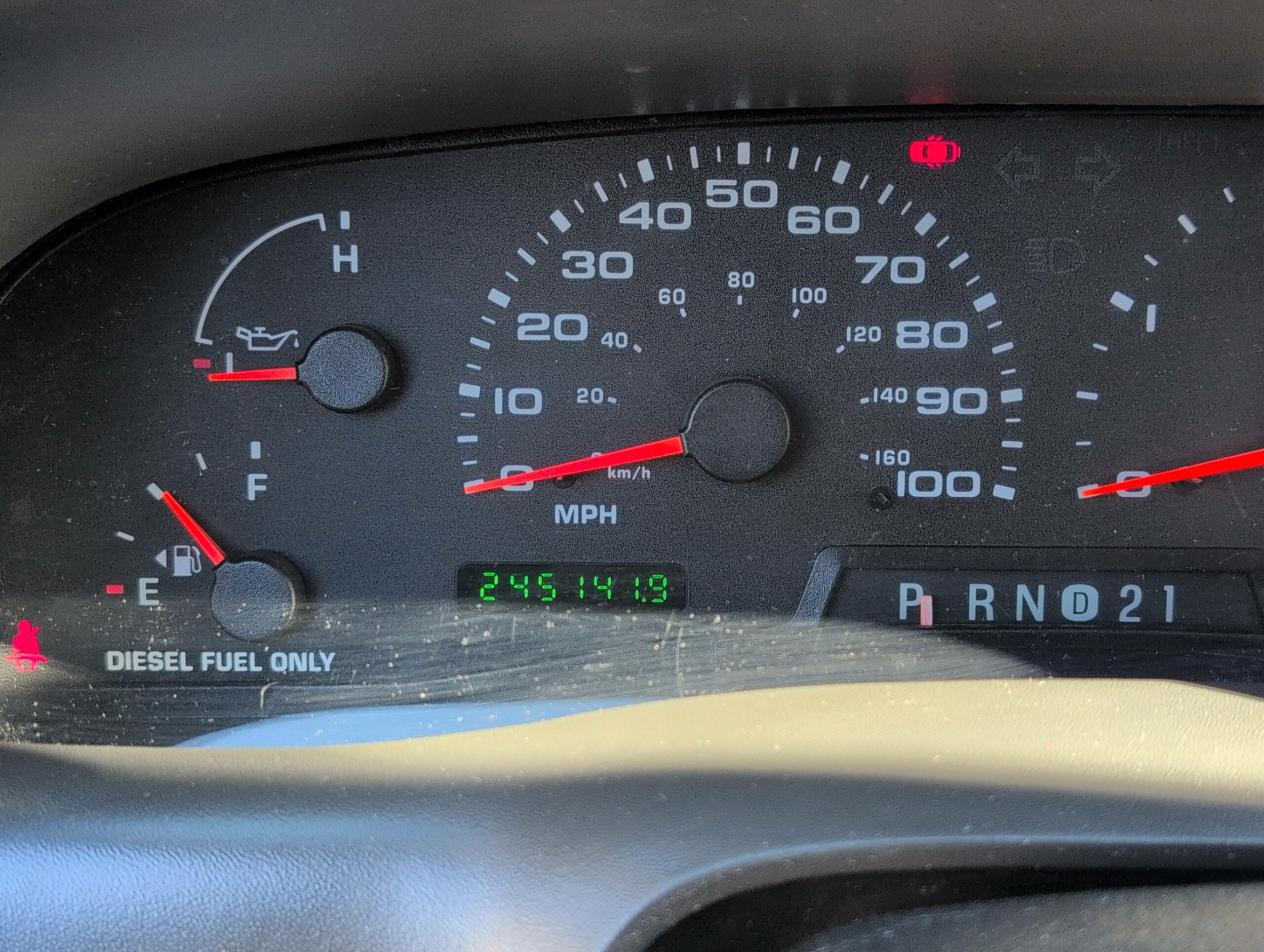 Ford F-250 cluster 