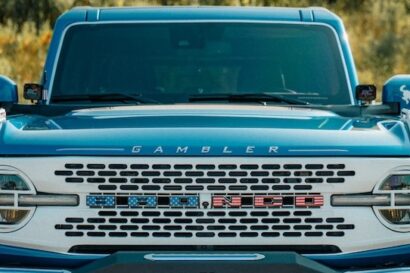 Bronco Grille with American Flag