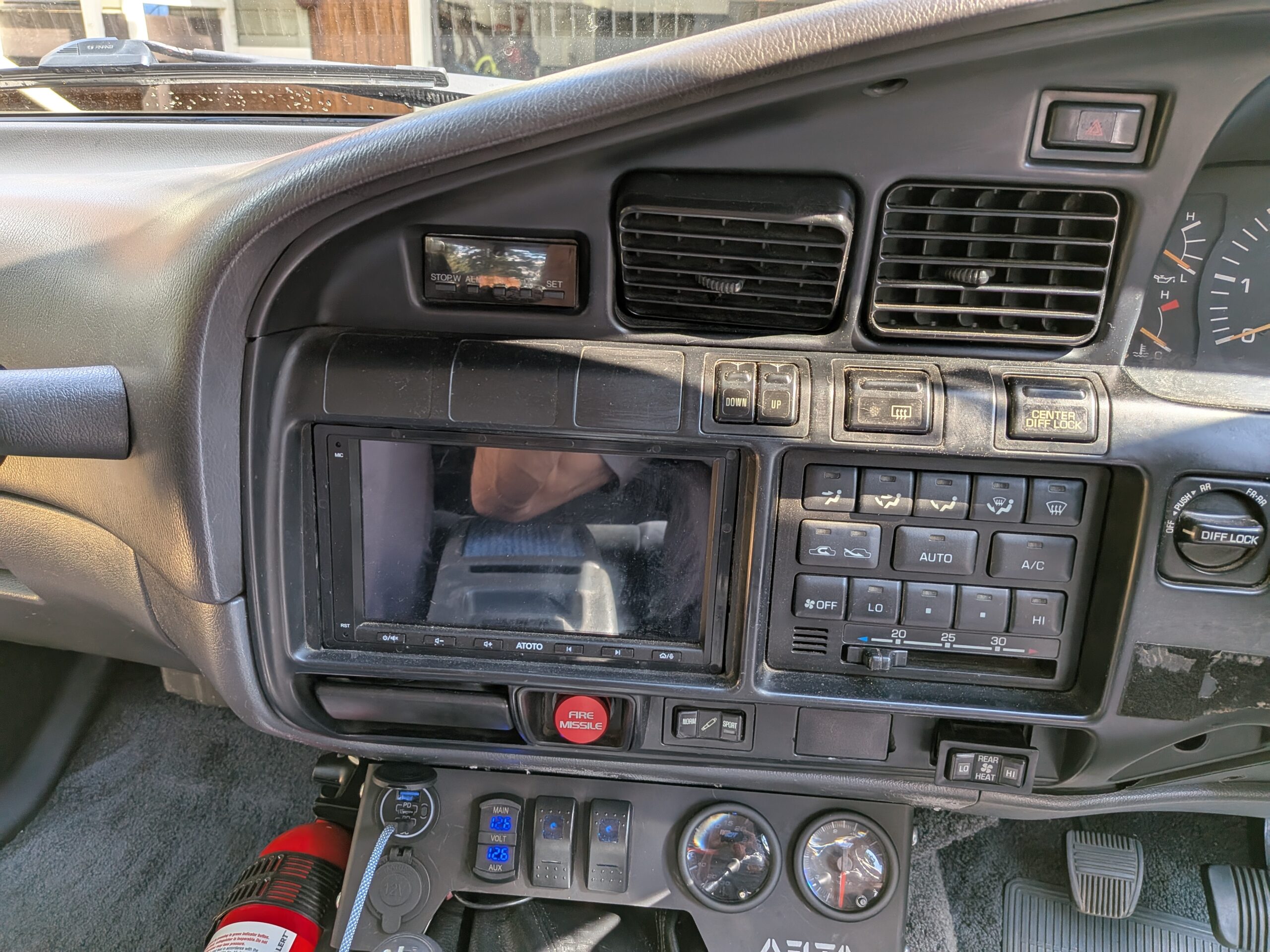 랜드크루저 내부 