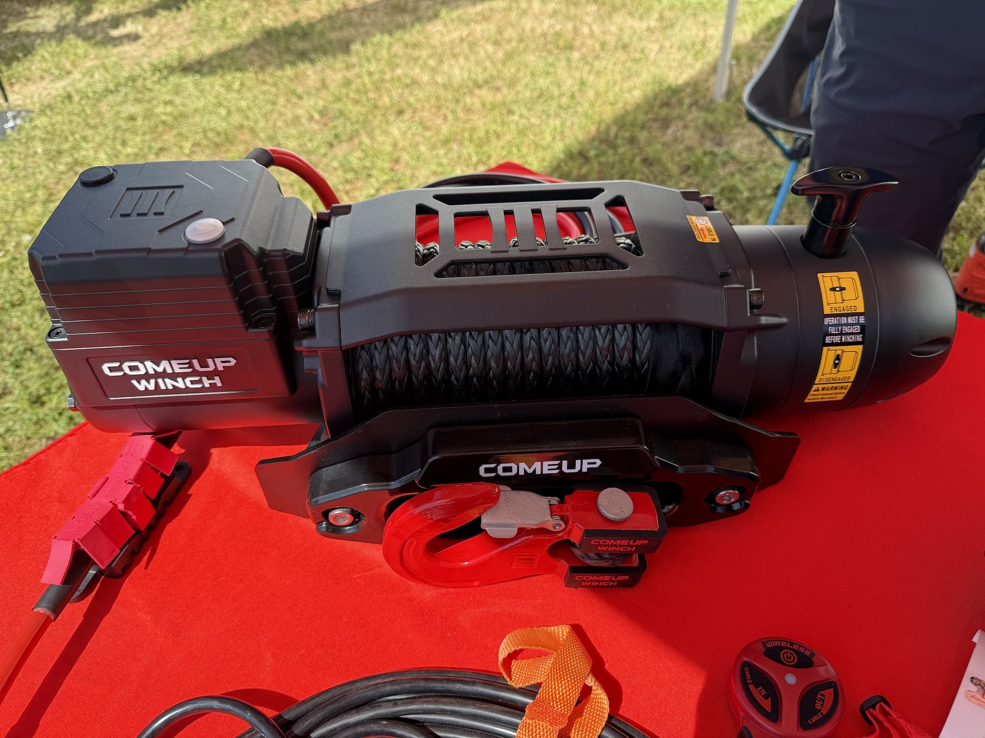 ComeUp winch installed on overland vehicle