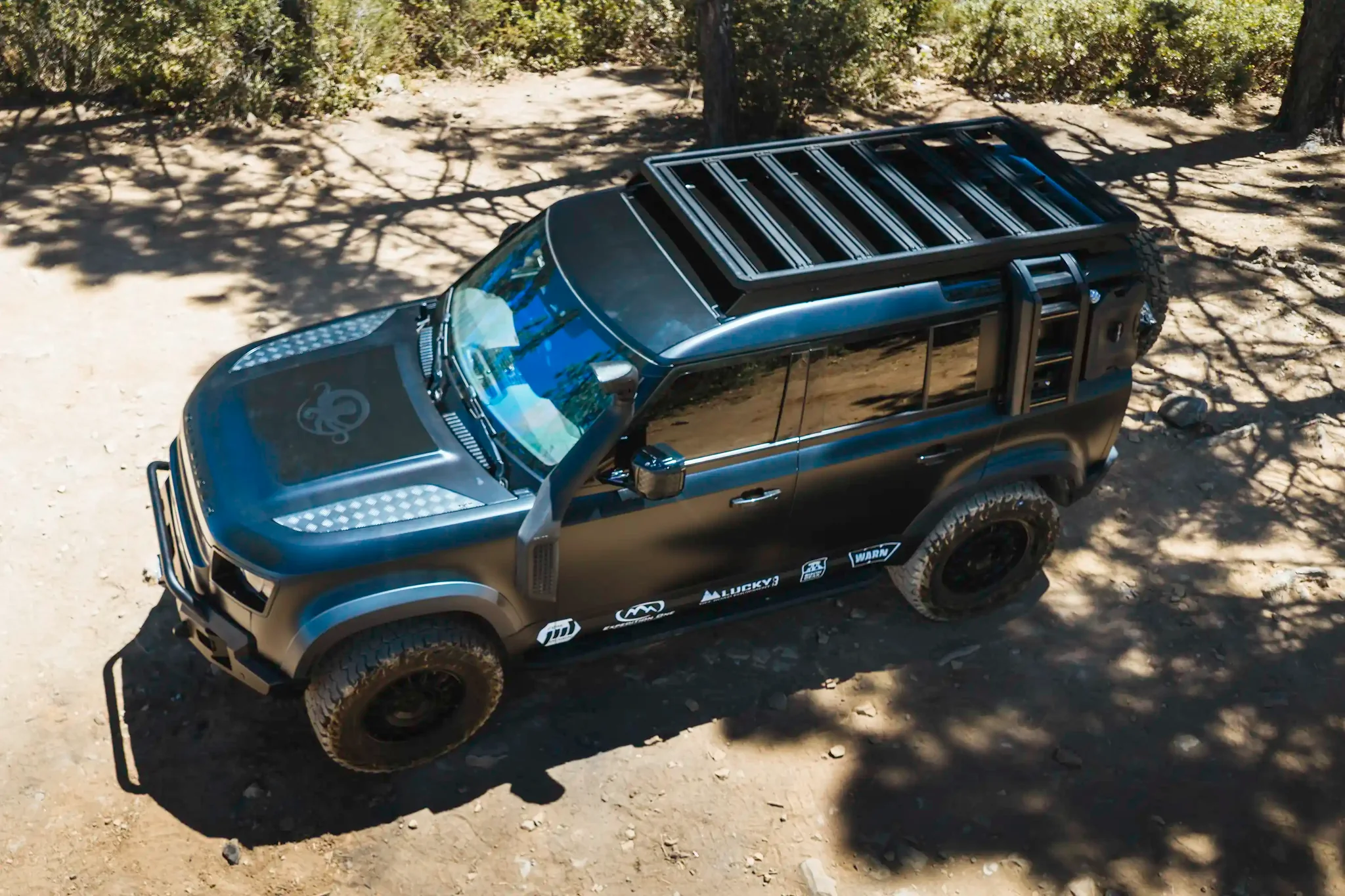 Leitner Designs ACS Roof Over Cab Platform Rack for Land Rover Defender 110