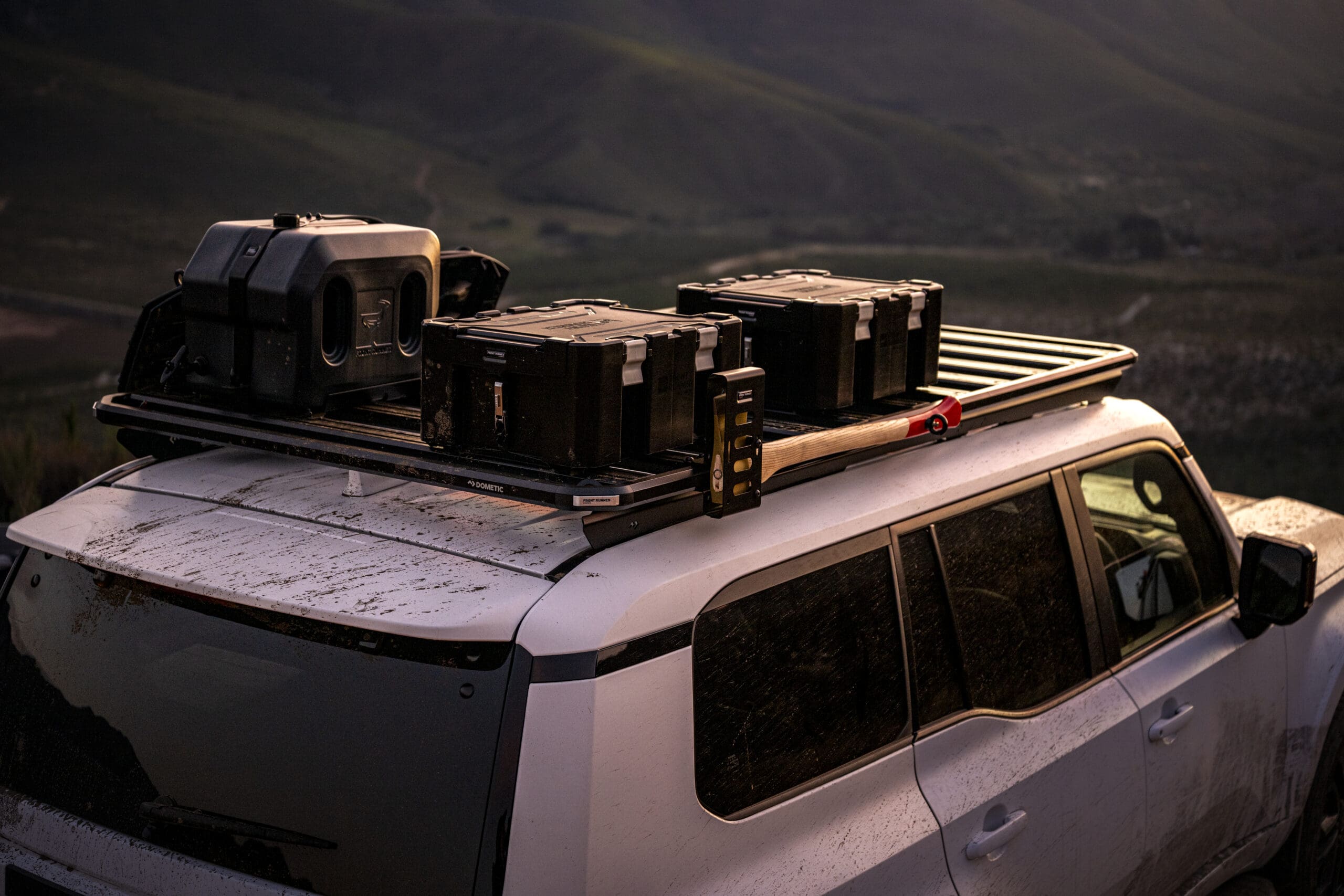 roof rack on vehicle