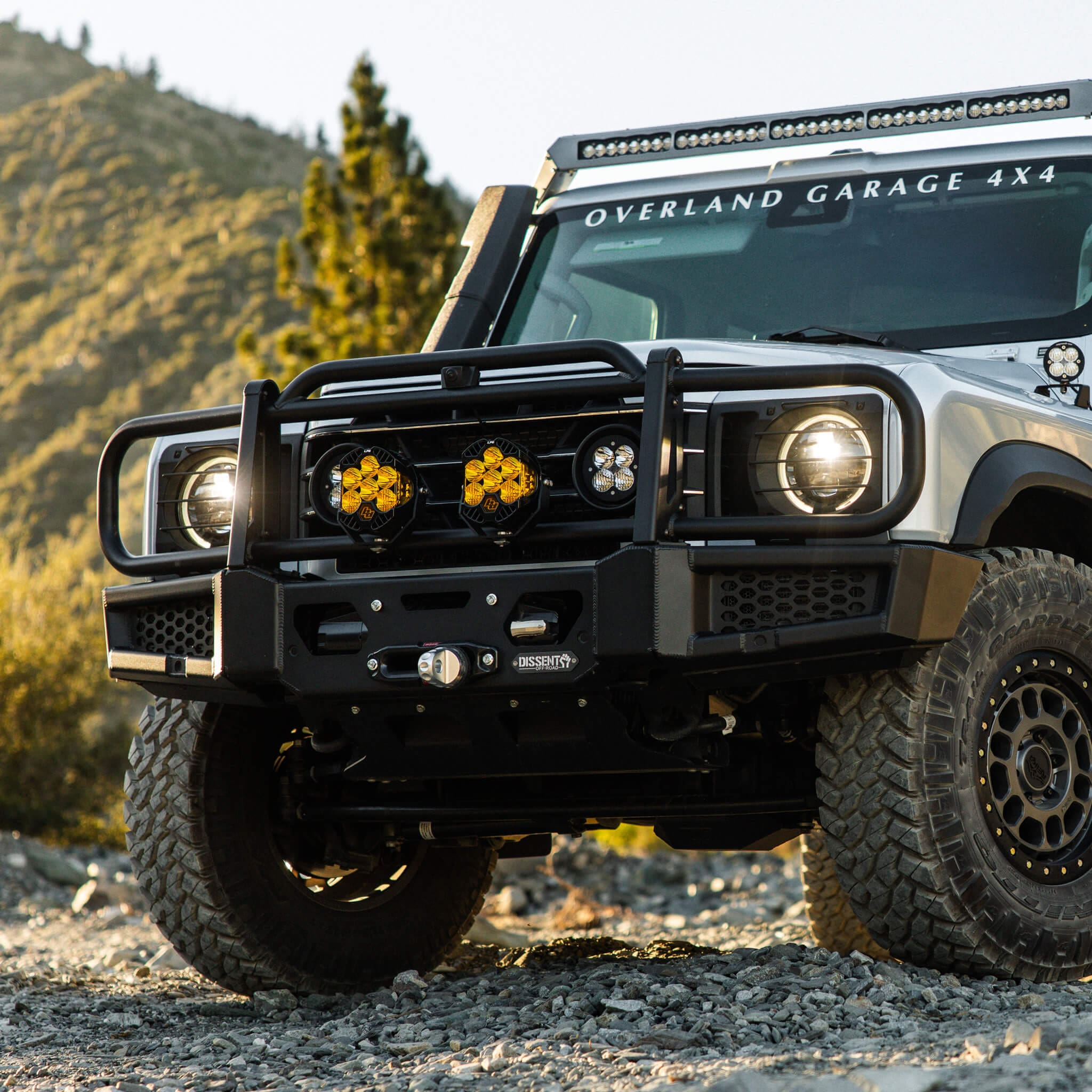 Dissent Off-Road INEOS Grenadier and Quartermaster Winch Front Bumper w/Bullbar 
