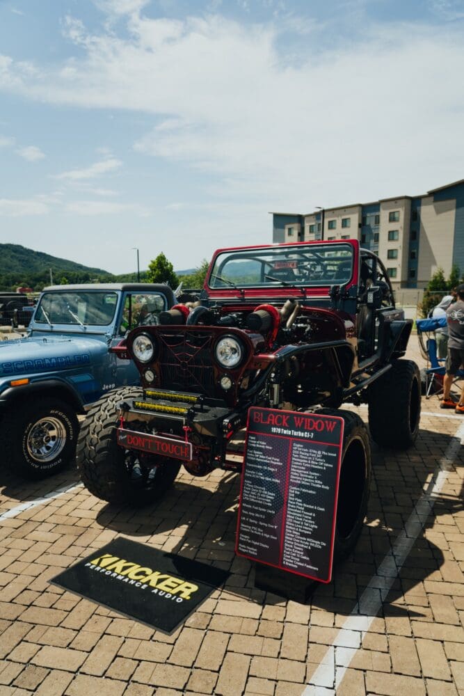 Black Widow twin-turbo V8-swapped 1979 Jeep CJ-7